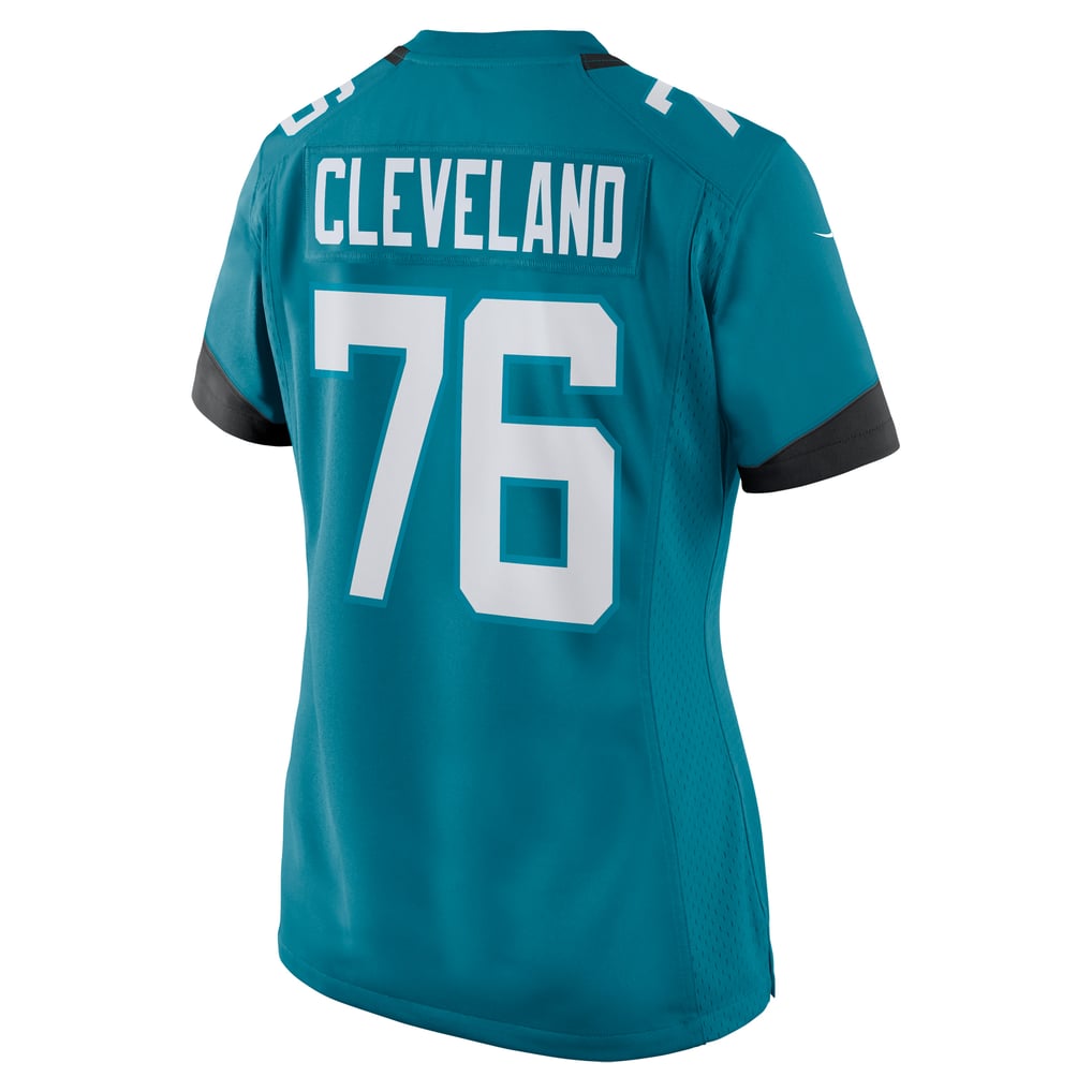 Women's Jacksonville Jaguars Ezra Cleveland Teal Game Jersey