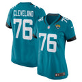 Women's Jacksonville Jaguars Ezra Cleveland Teal Game Jersey