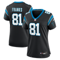 Women's Carolina Panthers Feleipe Franks Black Team Game Jersey