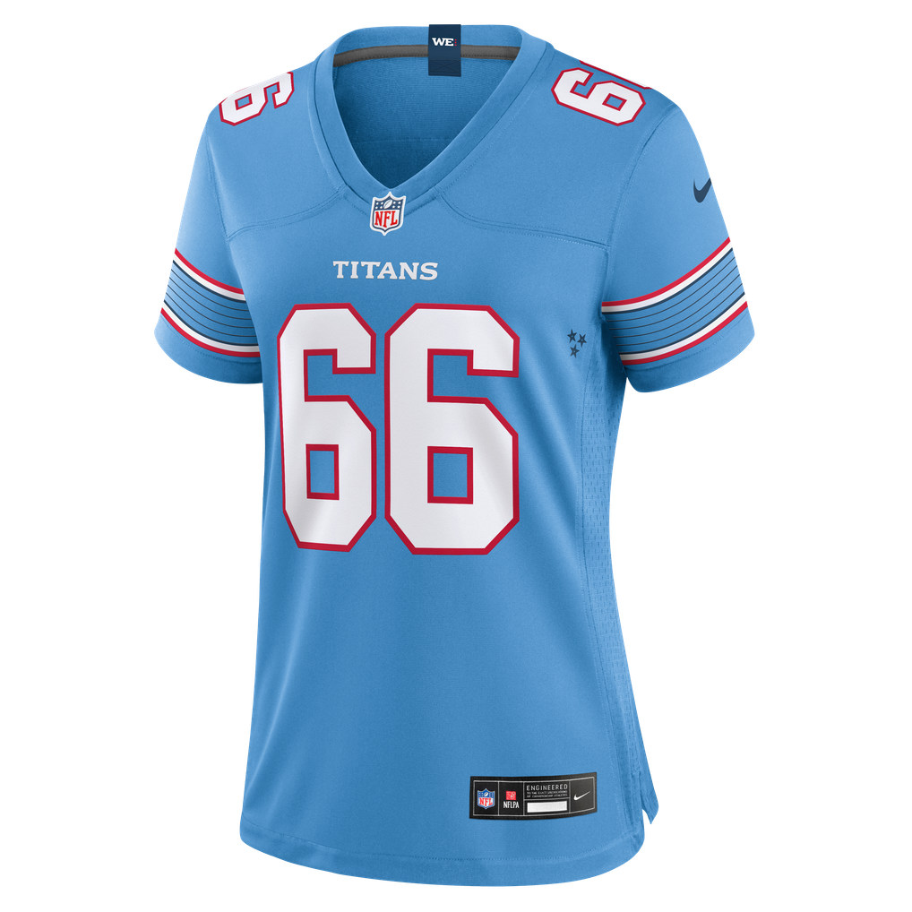 Women's Tennessee Titans Fernando Carmona Light Blue Team Game Jersey