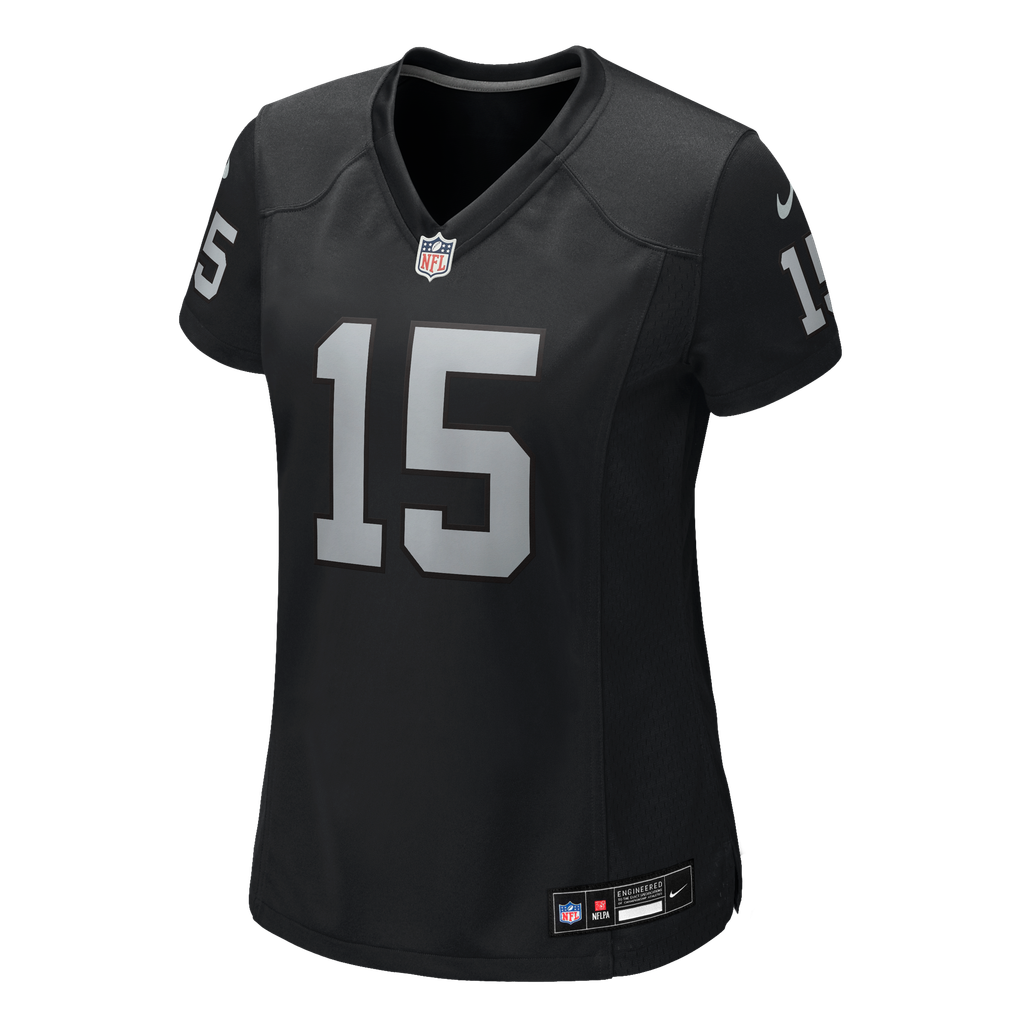 Women's Las Vegas Raiders Fernando Mendoza Black Team Game Player Jersey