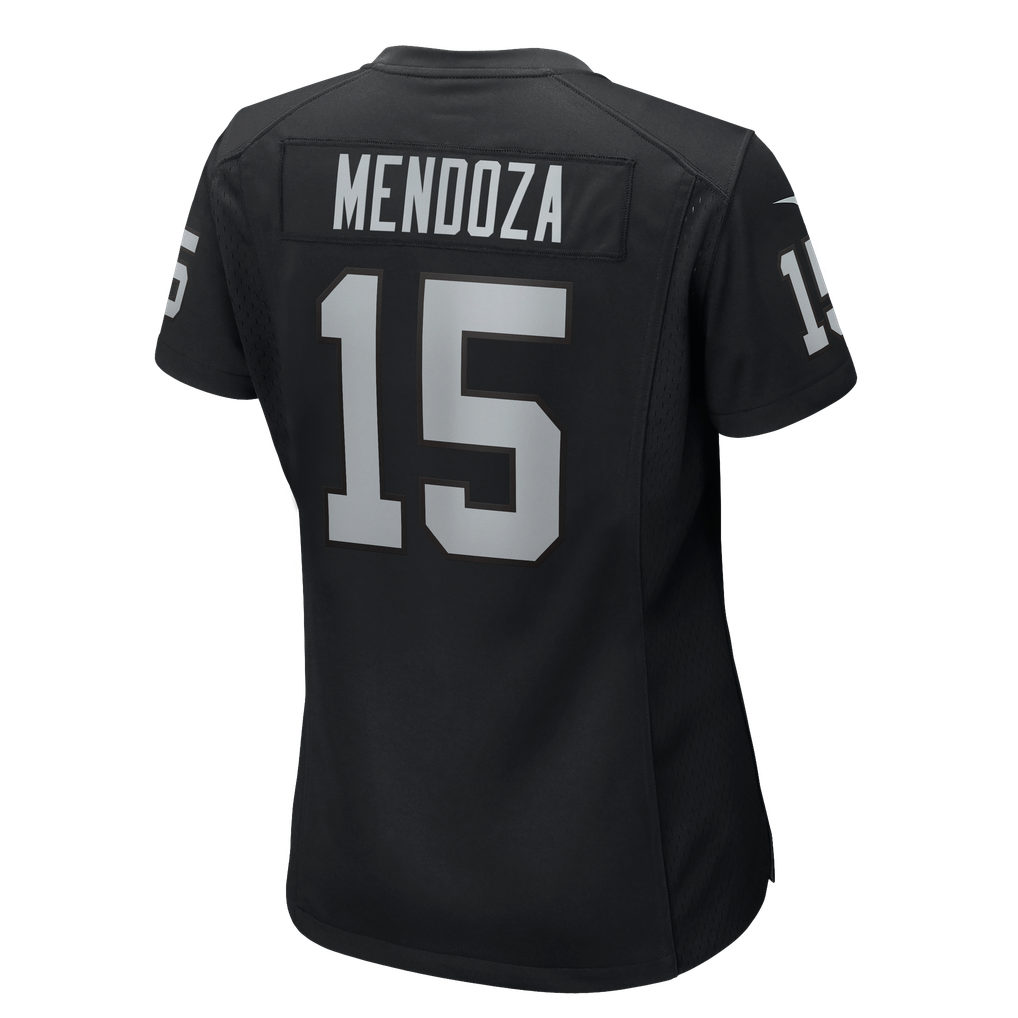 Women's Las Vegas Raiders Fernando Mendoza Black Team Game Player Jersey