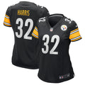Women's Pittsburgh Steelers Franco Harris Black Game Retired Player Jersey