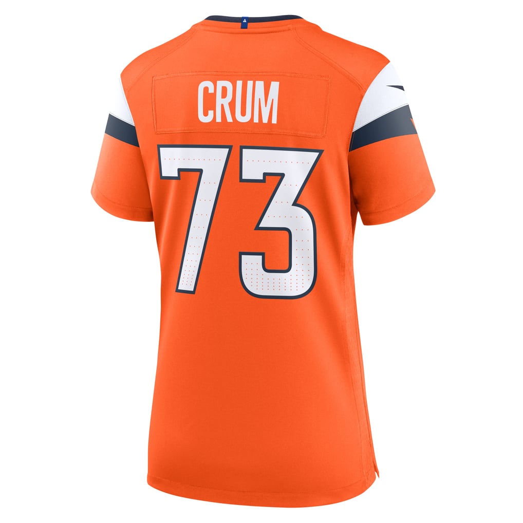 Women's Denver Broncos Frank Crum Orange Team Game Jersey
