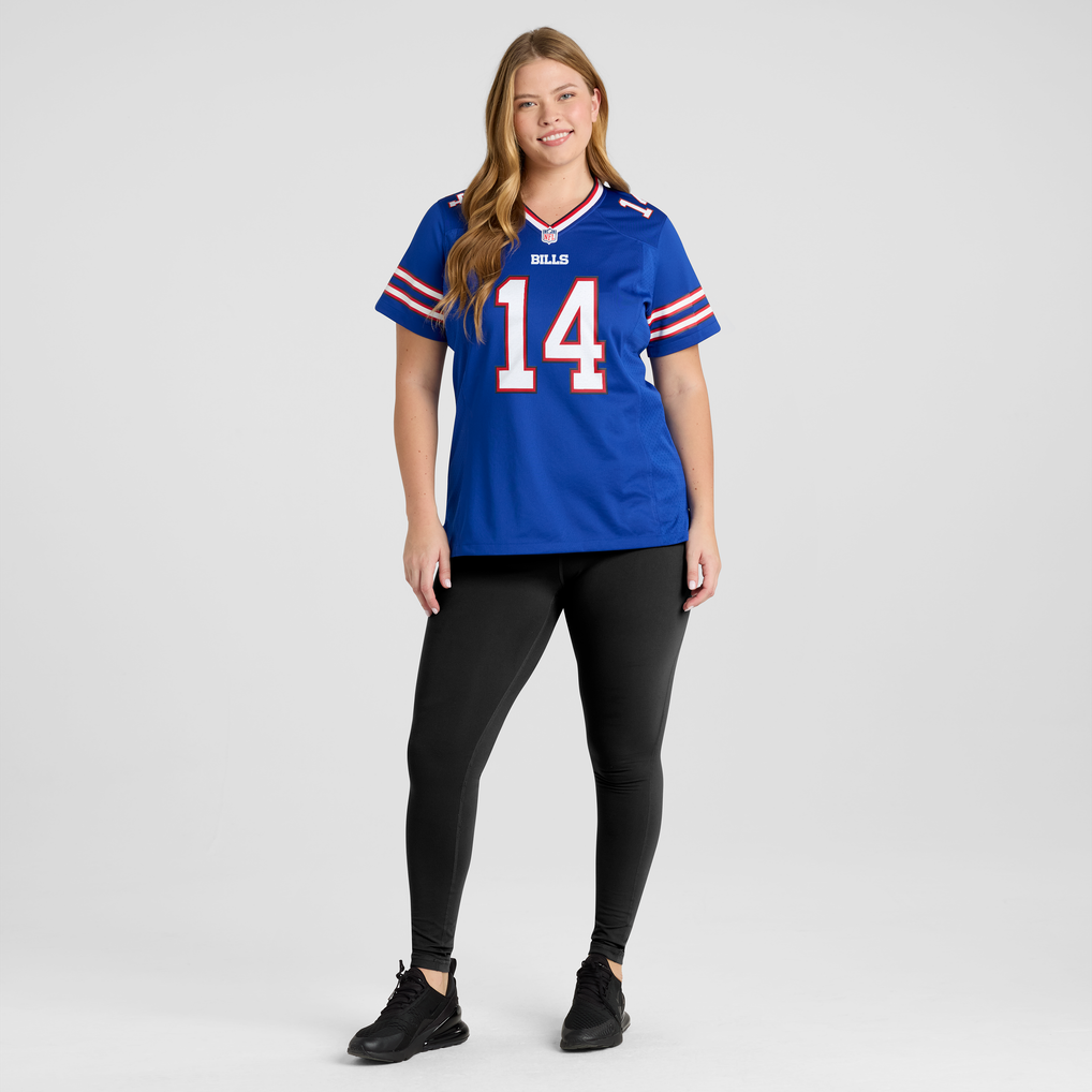 Women's Buffalo Bills Frank Reich Royal Game Retired Player Jersey