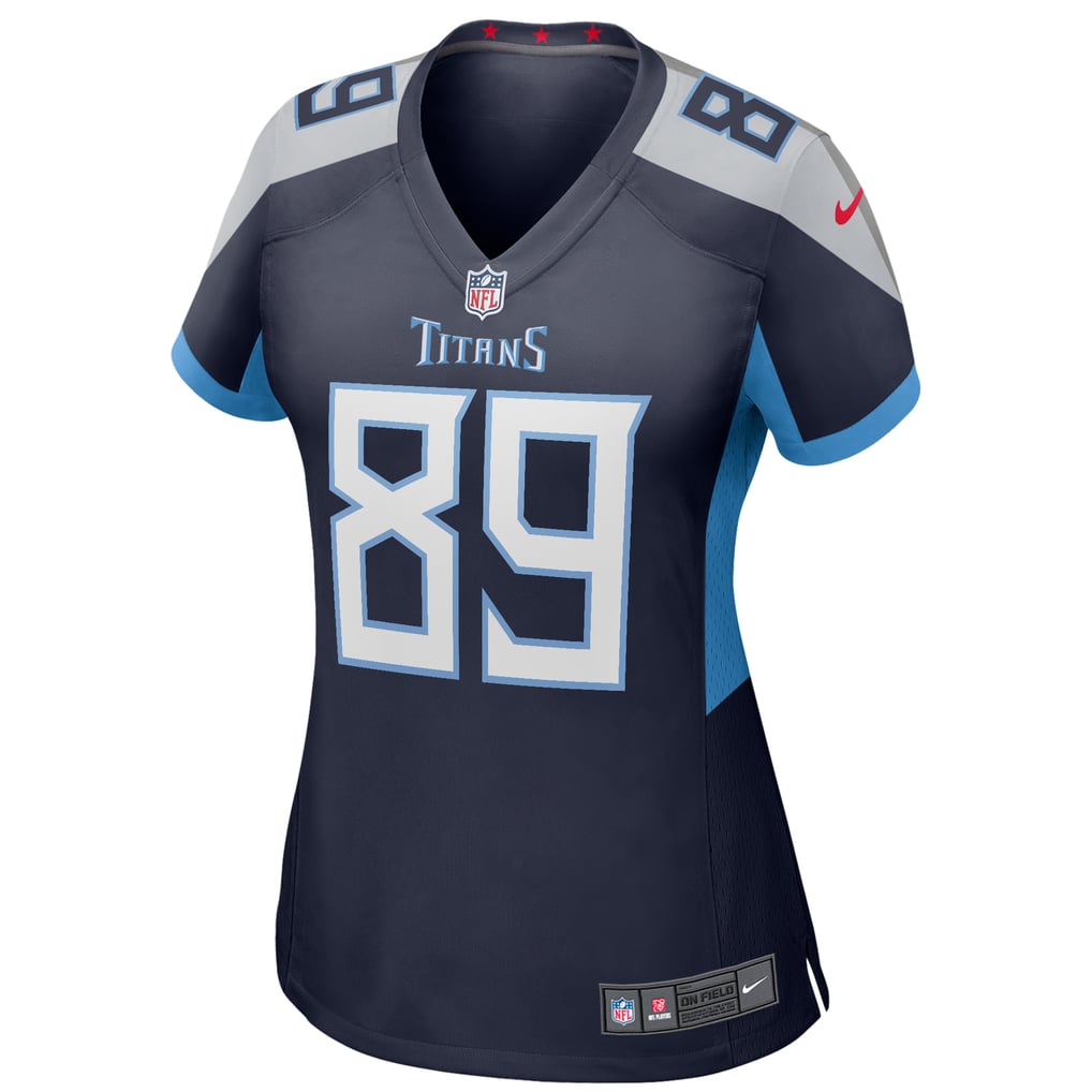 Women's Tennessee Titans Frank Wycheck Navy Game Retired Player Jersey