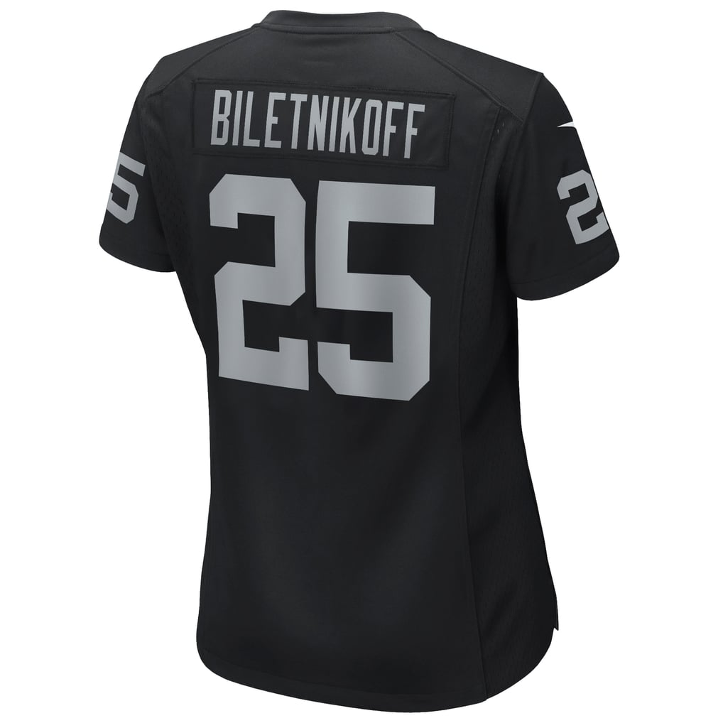 Women's Las Vegas Raiders Fred Biletnikoff Black Game Retired Player Jersey
