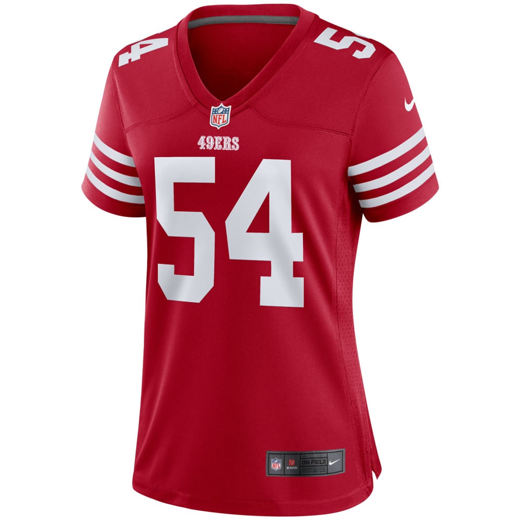 Women's San Francisco 49ers Fred Warner Scarlet Player Jersey