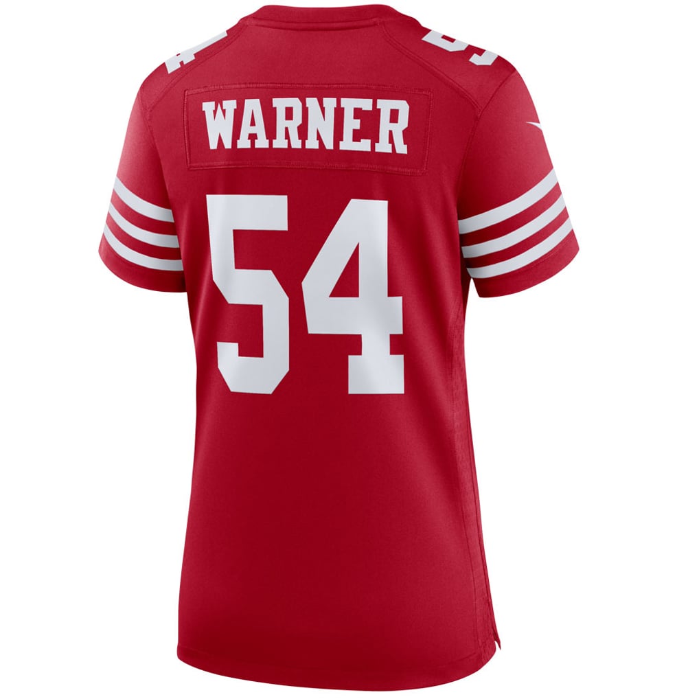 Women's San Francisco 49ers Fred Warner Scarlet Player Jersey