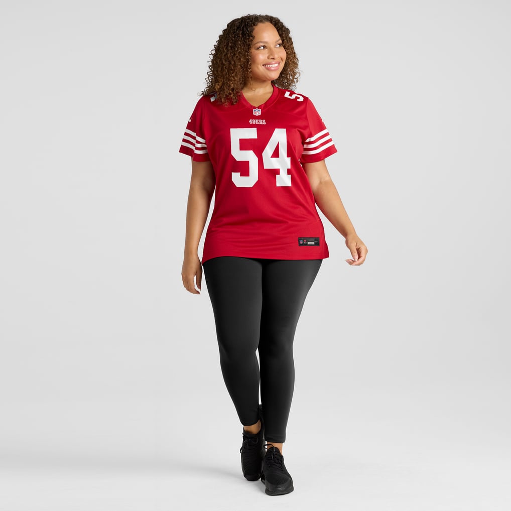 Women's San Francisco 49ers Fred Warner Scarlet Player Jersey