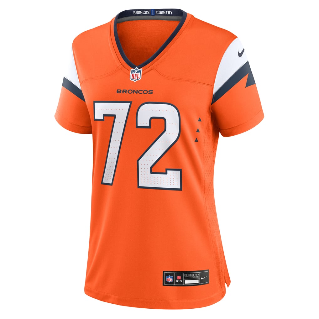 Women's Denver Broncos Garett Bolles Orange Team Game Jersey
