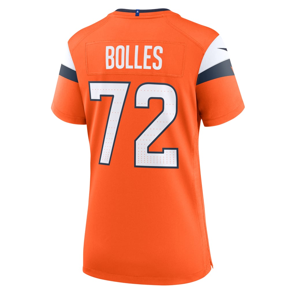 Women's Denver Broncos Garett Bolles Orange Team Game Jersey