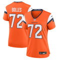 Women's Denver Broncos Garett Bolles Orange Team Game Jersey