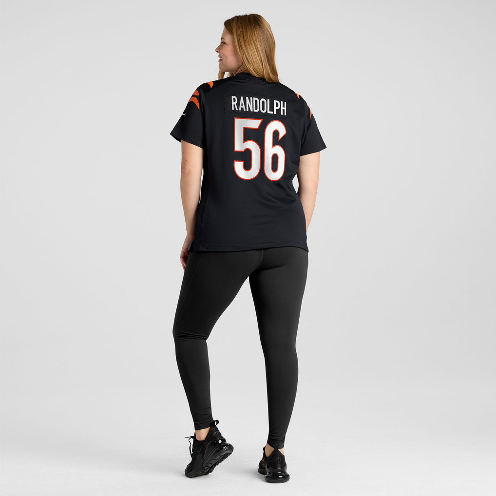 Women's Cincinnati Bengals Garmon Randolph Black Team Game Jersey