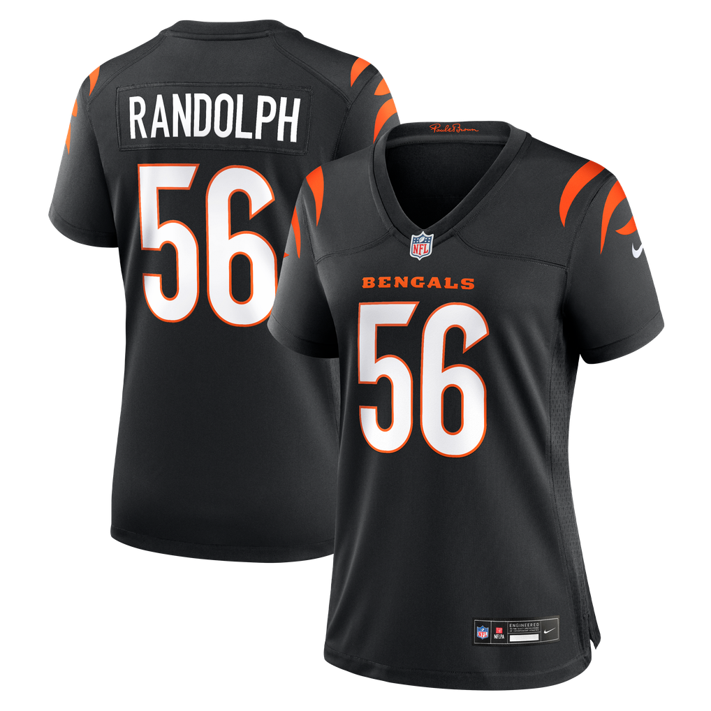 Women's Cincinnati Bengals Garmon Randolph Black Team Game Jersey