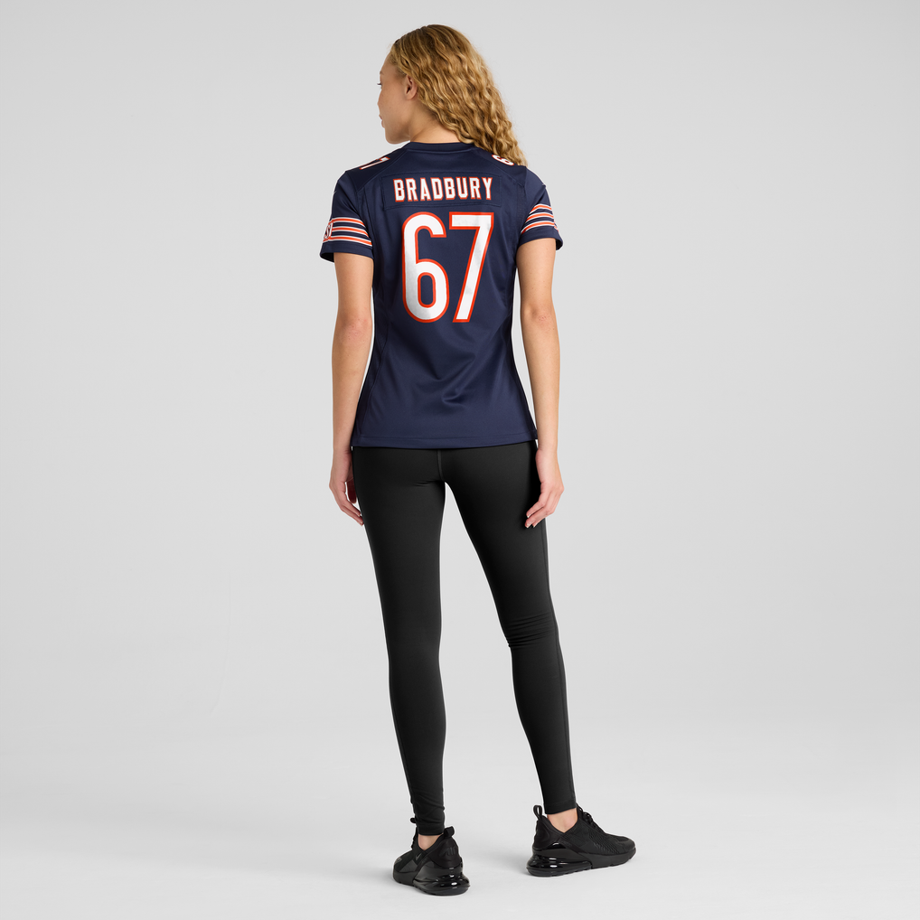 Women's Chicago Bears Garrett Bradbury Navy Team Game Jersey