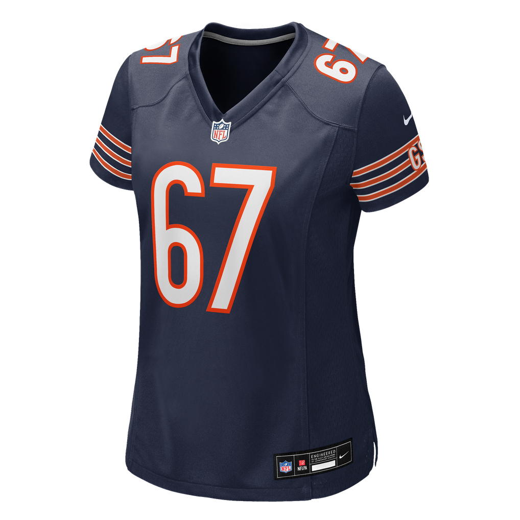 Women's Chicago Bears Garrett Bradbury Navy Team Game Jersey