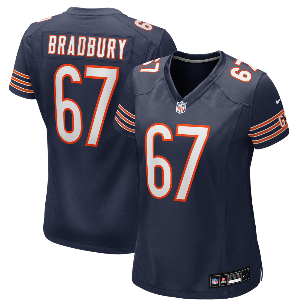 Women's Chicago Bears Garrett Bradbury Navy Team Game Jersey