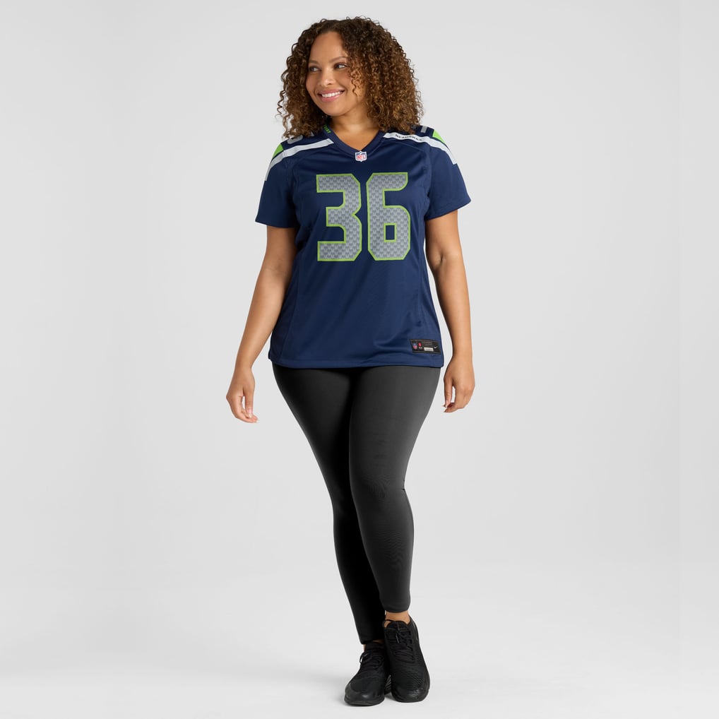 Women's Seattle Seahawks George Holani College Navy Team Game Jersey