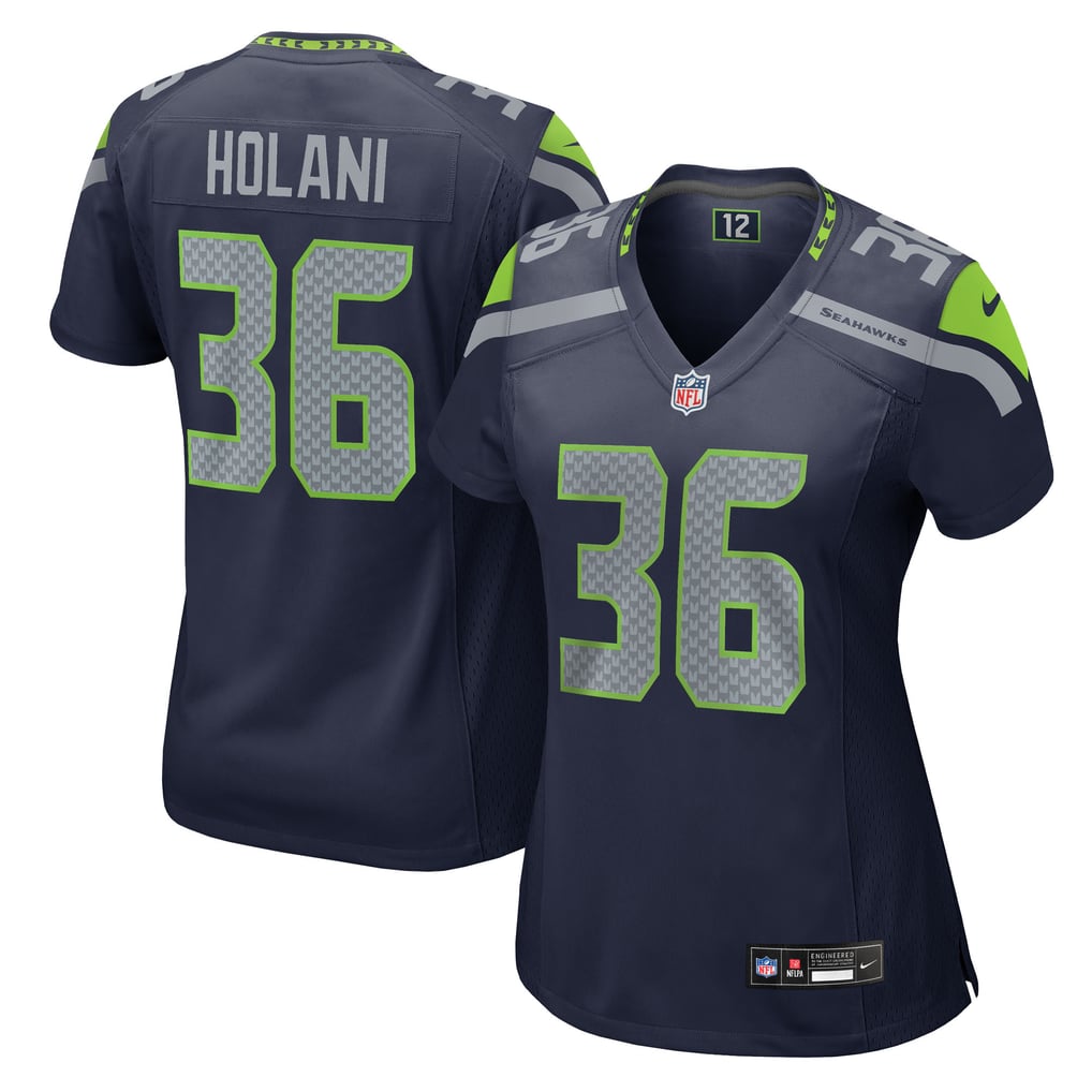 Women's Seattle Seahawks George Holani College Navy Team Game Jersey