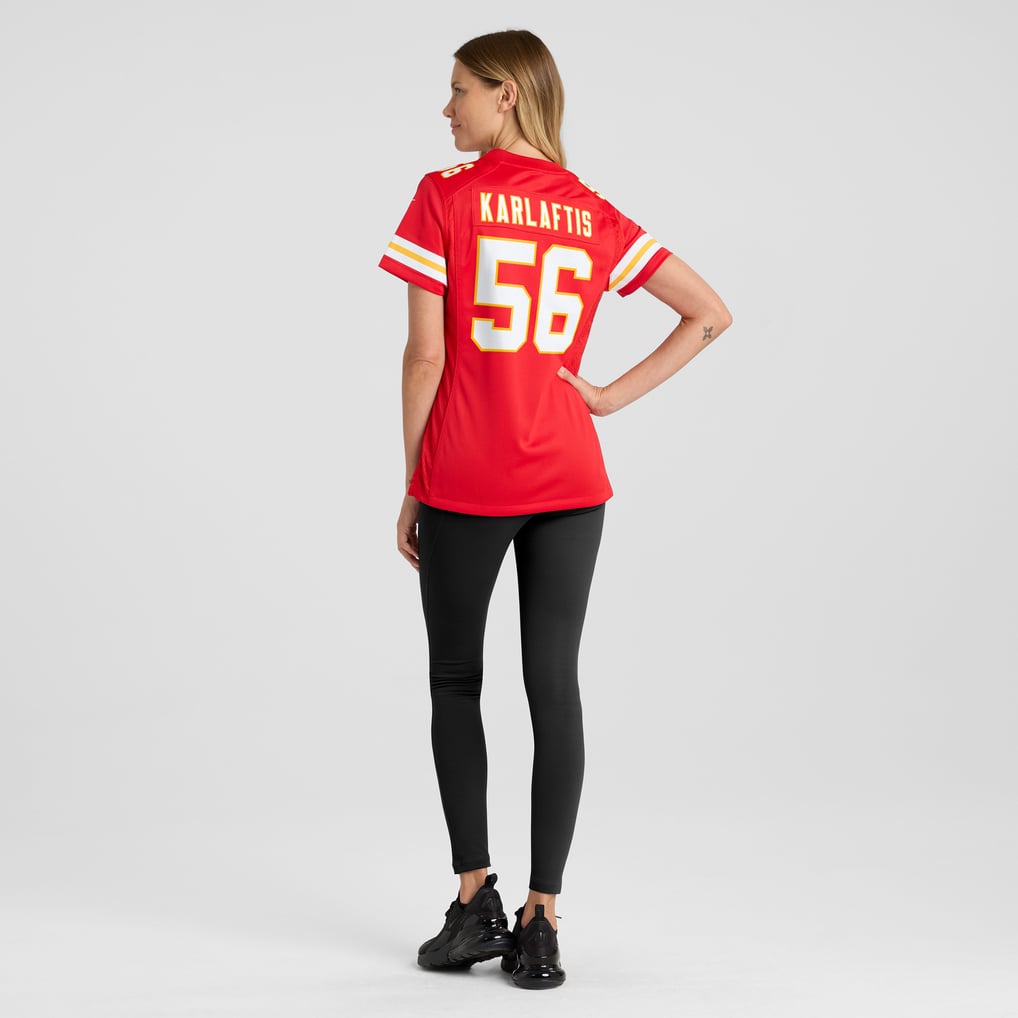 Women's Kansas City Chiefs George Karlaftis Red Game Player Jersey
