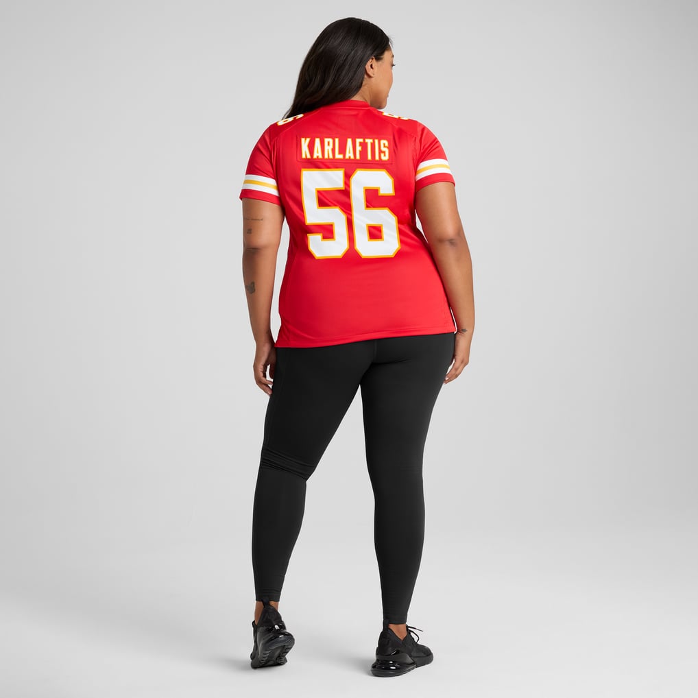 Women's Kansas City Chiefs George Karlaftis Red Game Player Jersey