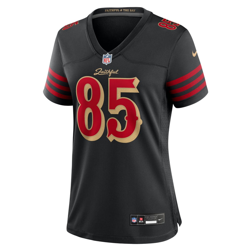 Women's San Francisco 49ers George Kittle Black Rivalries Collection Game Jersey