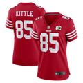 Women's San Francisco 49ers George Kittle Scarlet 80th Anniversary Game Jersey