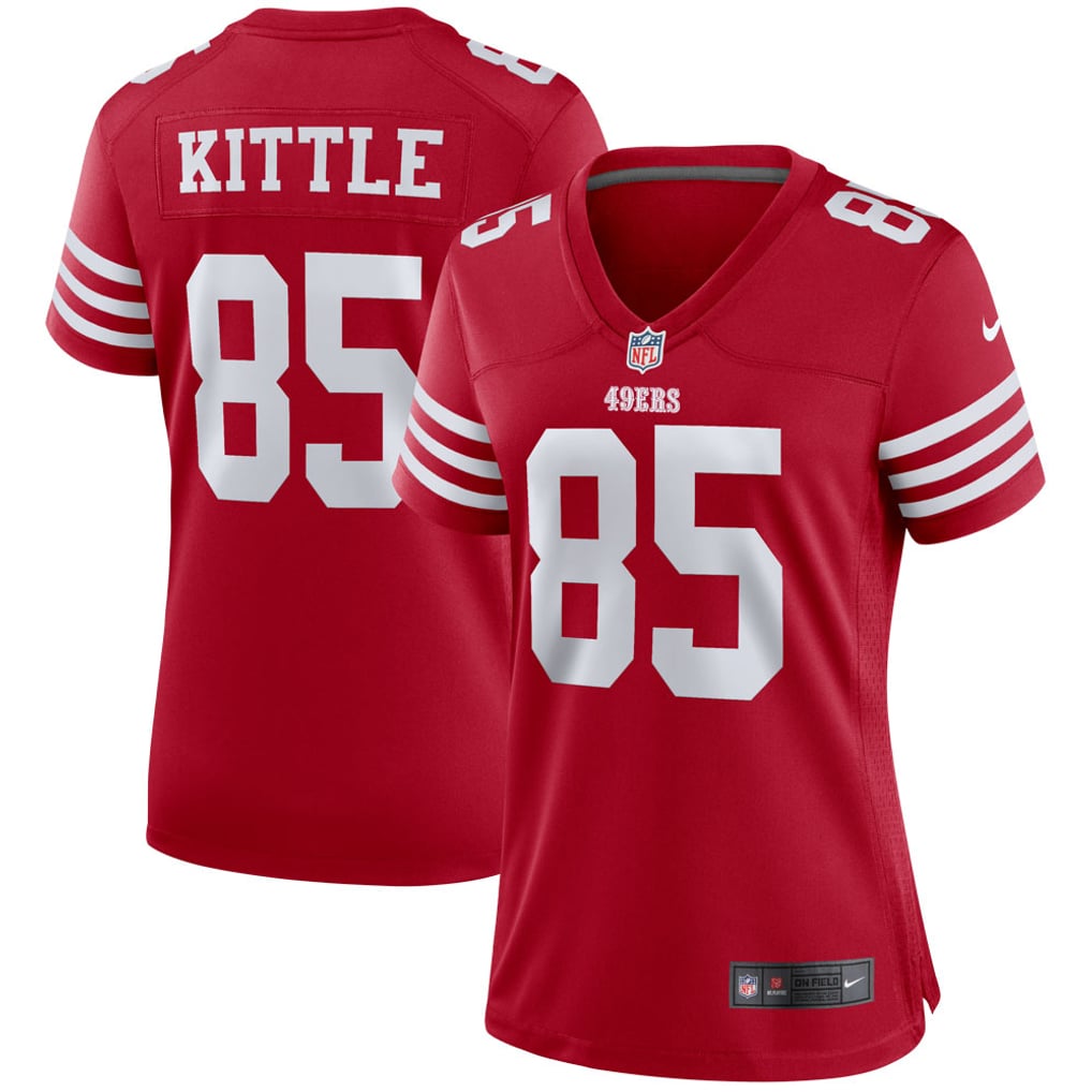 Women's San Francisco 49ers George Kittle Scarlet Player Jersey