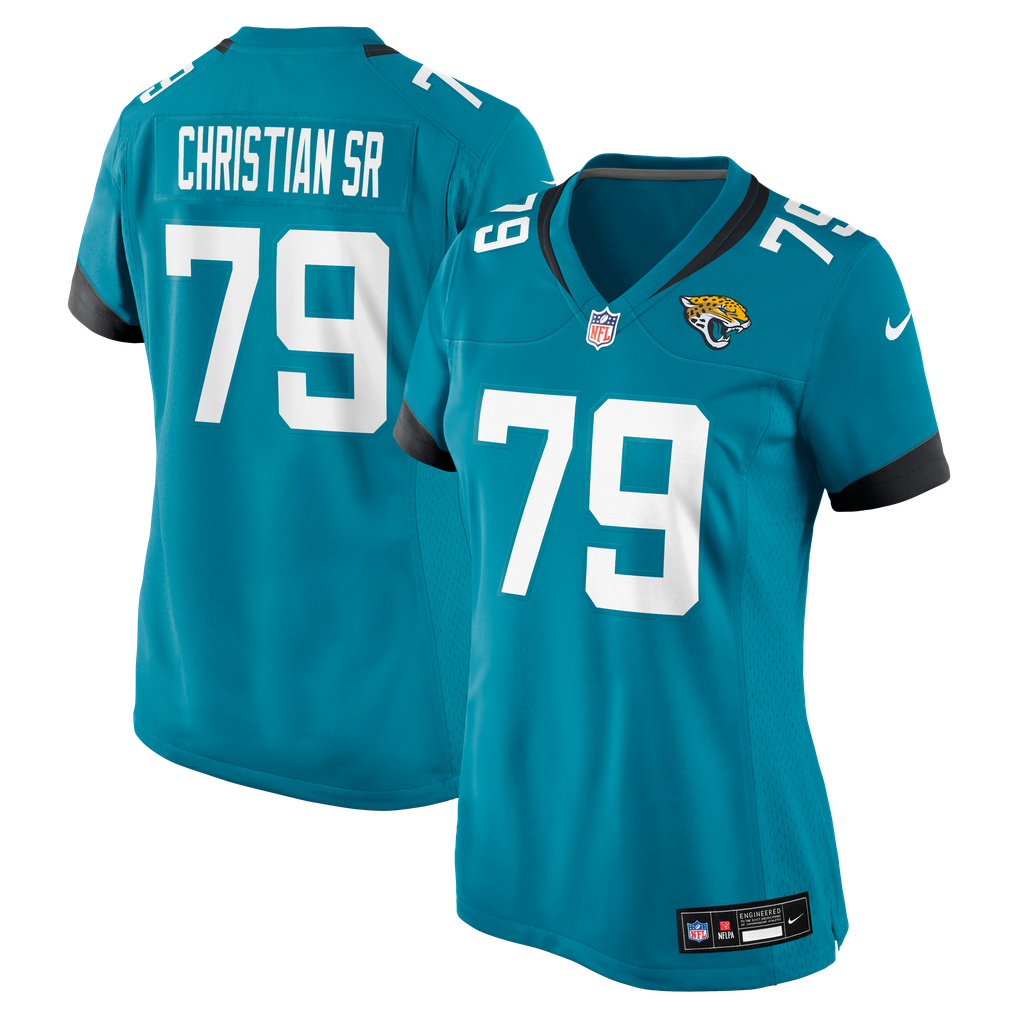 Women's Jacksonville Jaguars Geron Christian Sr. Teal Team Game Jersey