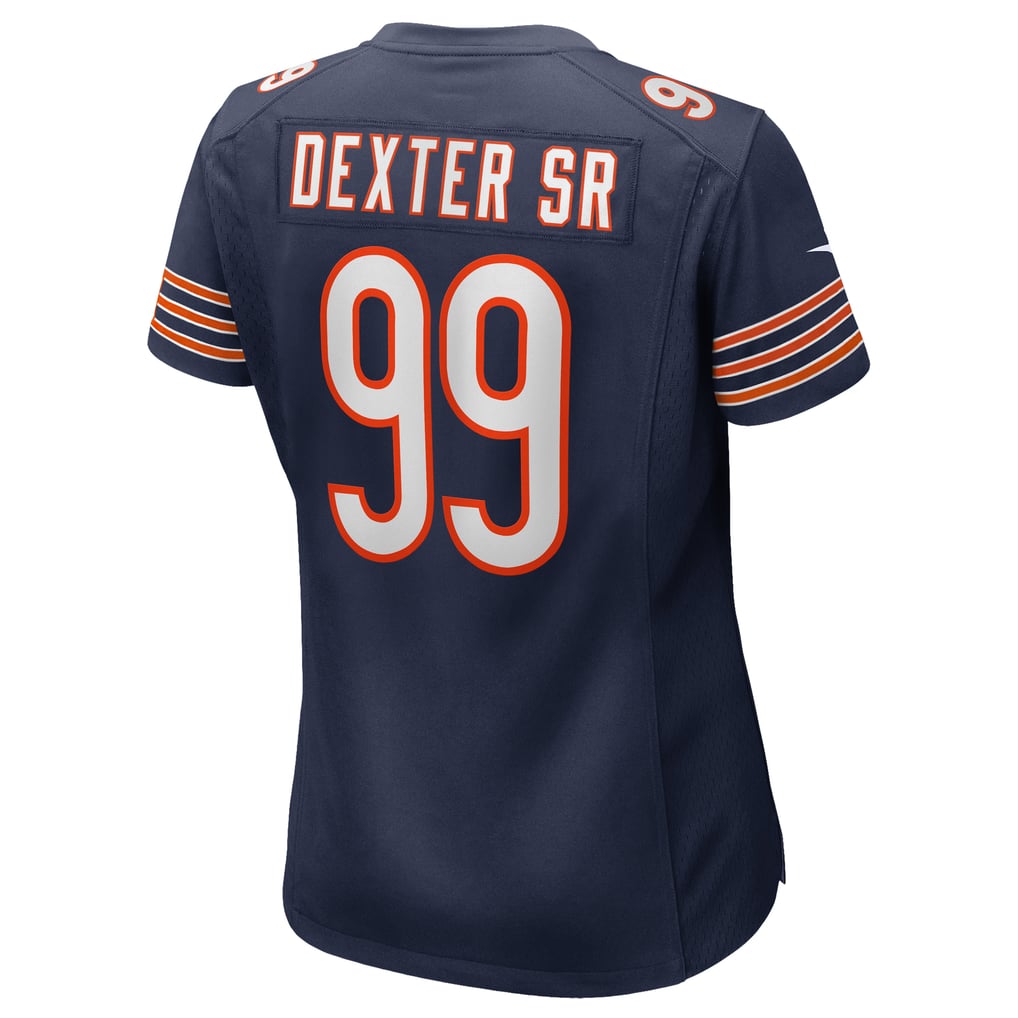 Women's Chicago Bears Gervon Dexter Sr. Navy Game Jersey