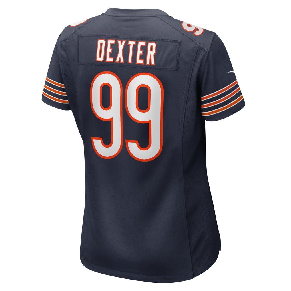 Women's Chicago Bears Gervon Dexter Sr Navy Team Game Jersey