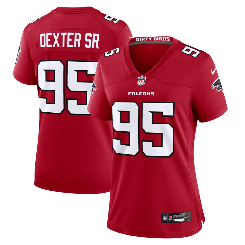 Women's Atlanta Falcons Gervon Dexter Sr. Red Team Game Jersey