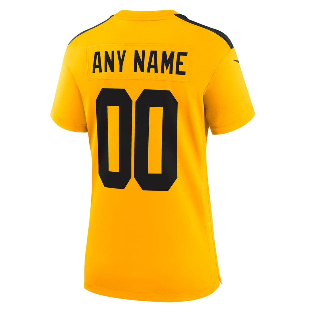 Women's Pittsburgh Steelers Gold Alternate 1933 Throwback Game Custom Jersey
