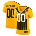 Women's Pittsburgh Steelers Gold Alternate 1933 Throwback Game Custom Jersey