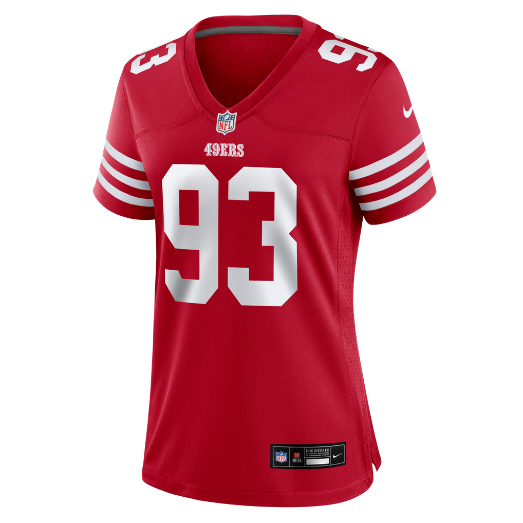 Women's San Francisco 49ers Gracen Halton Scarlet Team Game Jersey