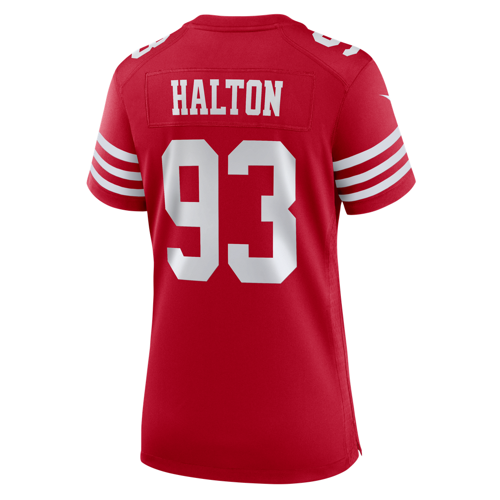 Women's San Francisco 49ers Gracen Halton Scarlet Team Game Jersey