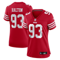 Women's San Francisco 49ers Gracen Halton Scarlet Team Game Jersey