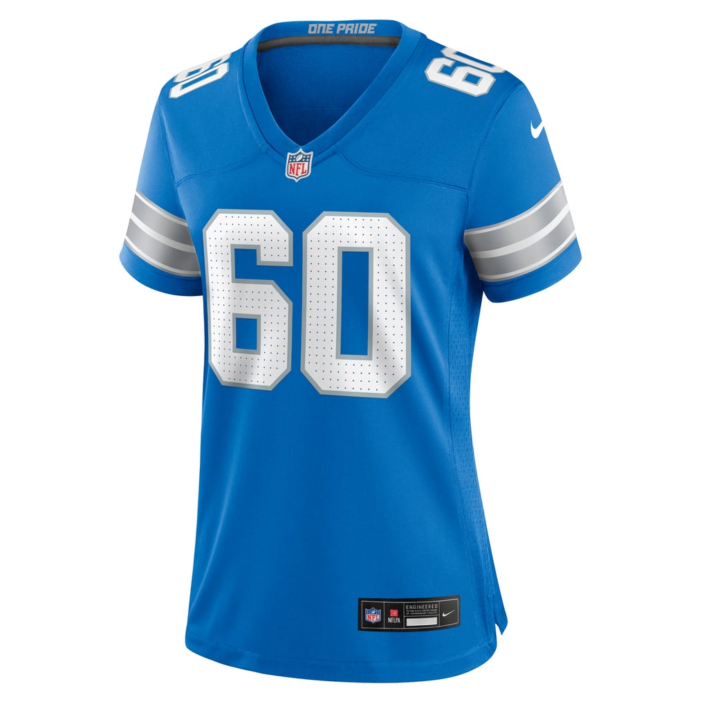 Women's Detroit Lions Graham Glasgow Blue Team Game Jersey