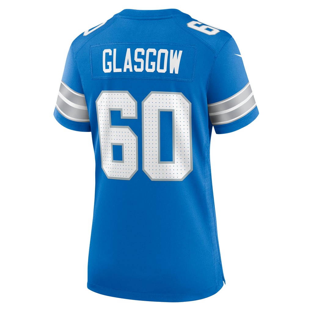 Women's Detroit Lions Graham Glasgow Blue Team Game Jersey