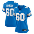 Women's Detroit Lions Graham Glasgow Blue Team Game Jersey