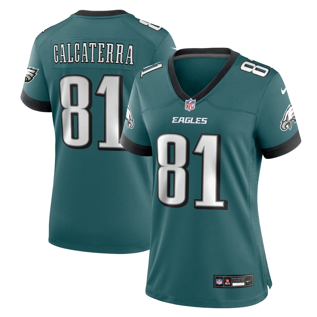 Women's Philadelphia Eagles Grant Calcaterra Midnight Green Team Game Jersey