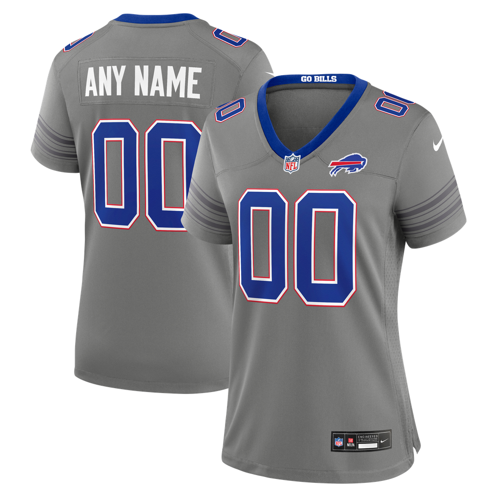 Women's Buffalo Bills Gray Nickel City Custom Game Jersey