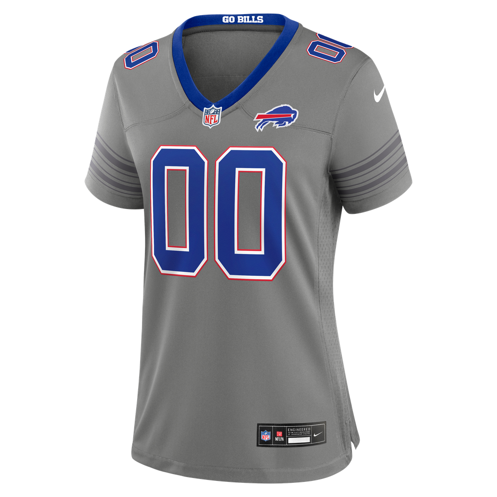 Women's Buffalo Bills Gray Nickel City Custom Game Jersey