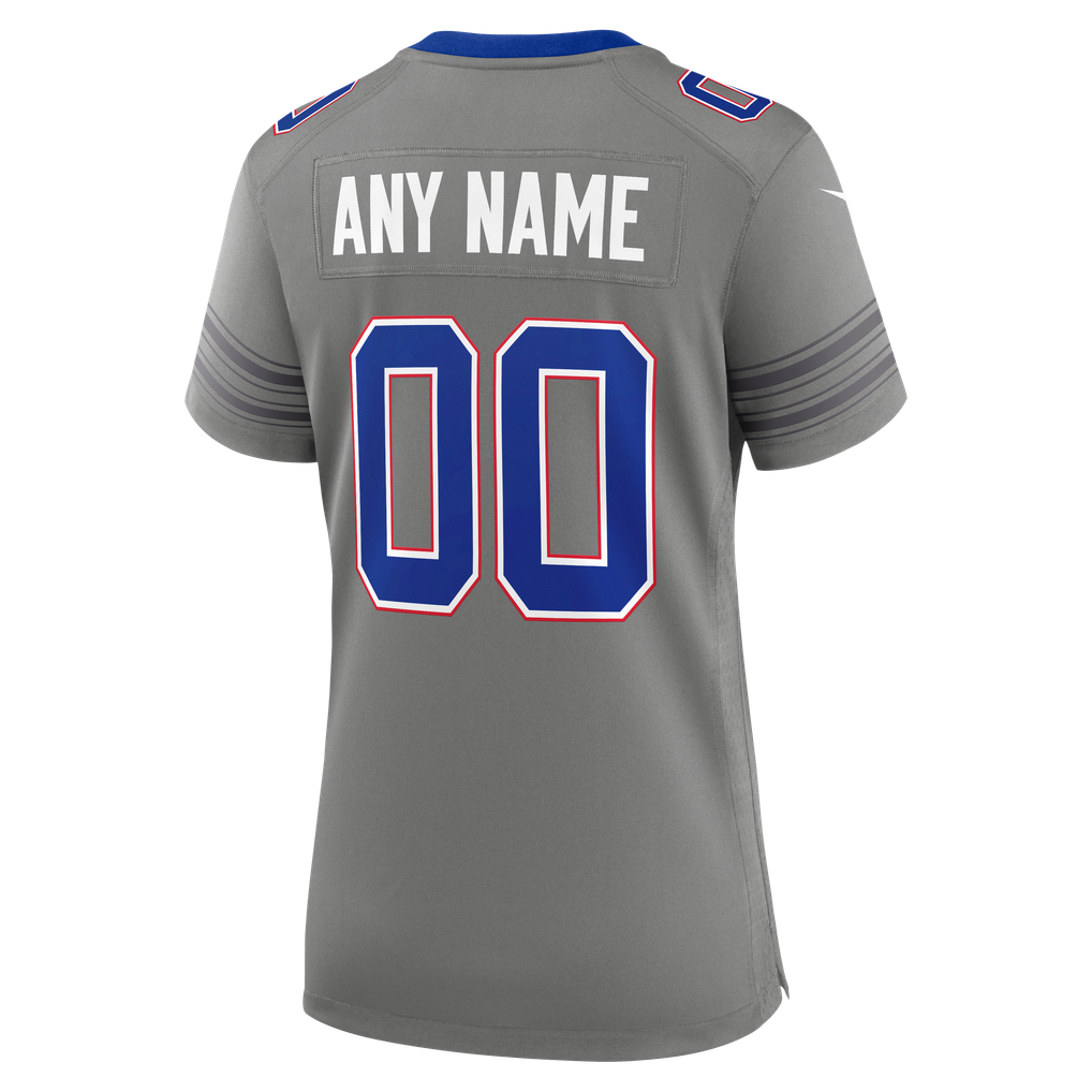 Women's Buffalo Bills Gray Nickel City Custom Game Jersey