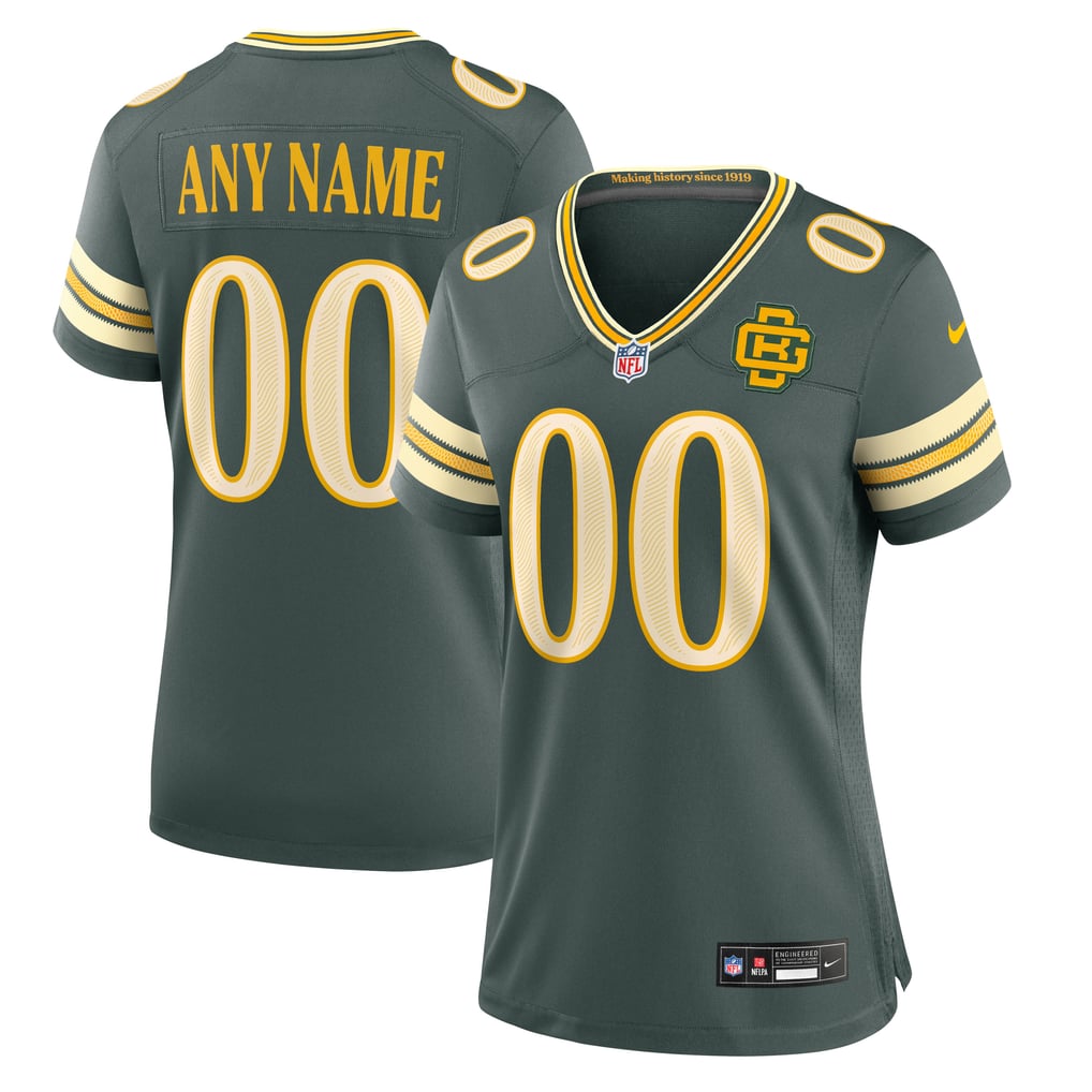 Women's Green Bay Packers Green 2026 Rivalries Collection Game Custom Jersey