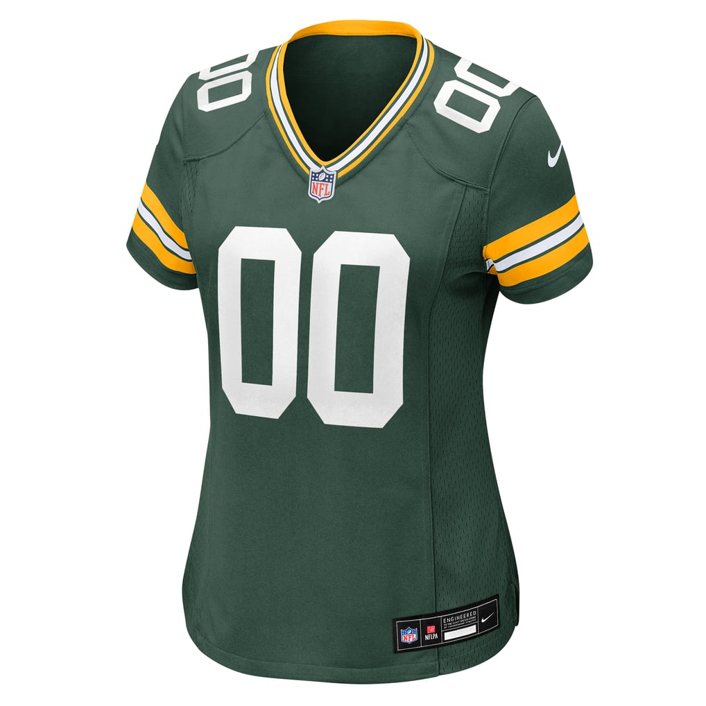 Women's Green Green Bay Packers Custom Game Jersey