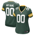 Women's Green Green Bay Packers Custom Game Jersey
