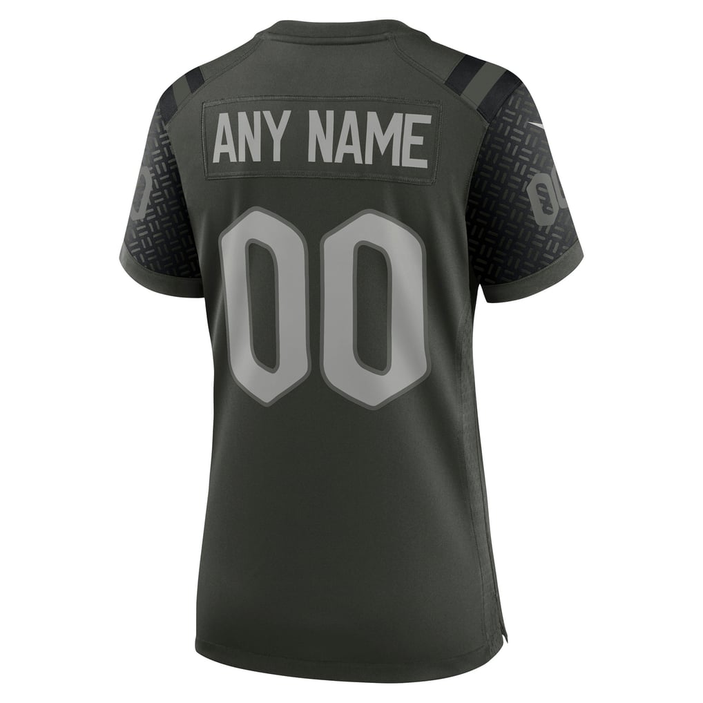 Women's New York Jets Green Rivalries Collection Custom Game Jersey
