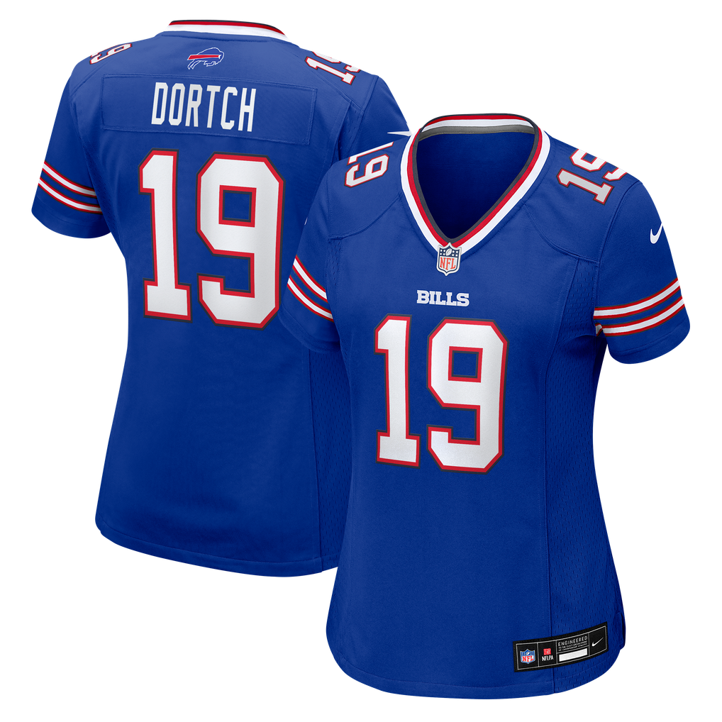Women's Buffalo Bills Greg Dortch Royal Team Game Jersey